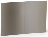 RÖSSLER Briefkarte Paperado - A6, 250 g/qm, doppelt, hoch, planliegend, taupe metallic Briefkarte