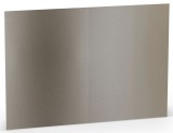 RÖSSLER Briefkarte Paperado - B6, 250 g/qm, doppelt, hoch, planliegend, taupe metallic Briefkarte