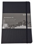 DONAU Notizbuch, A5, 80g/m², 96 Blatt, Hardcover, dotted Notizbuch A5 dotted Hardcover Gummiband