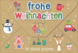 Geldkuvert Weihnachtswünsche Mindestabnahmemenge - 5 Stück. Grußkarten Weihnachten 1 Stück