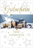 Gutscheinkarte Weihnachten - inkl. Umschlag Mindestabnahmemenge - 5 Stück. Gutscheinkarte 1 Stück