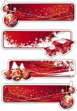 HERMA 15063 Sticker DECOR Geschenketiketten rot, beglimmert Weihnachtsetiketten Geschenkbeschriftung