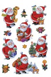 HERMA 3888 Sticker DECOR Lustiger Nikolaus Weihnachtsetiketten Nikolaus mehrfarbig permanent haftend