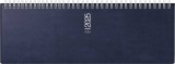 RIDO Tischkalender Modell septant - 1 Woche / 2 Seiten, 30,5 x 10,5 cm quer, dunkelblau 2025 30,5 cm