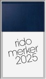 RIDO Tagesblock merker® - 1 Tag / 1 Seite, 10,8 x 20,1 cm, dunkelblau Tischkalender 2025 10,8 cm