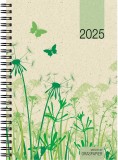 ZETTLER Spiralbuchkalender - 1 Woche / 2 Seiten, 14 x 20 cm Taschenkalender 2025 1 Woche / 2 Seiten