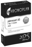 CHRONOPLAN Ersatzkalendarium Jahres-Set - A5, 1 Tag / 2 Seiten Saisonartikel Jahres-Set 2025 A5