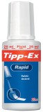 TIPP-EX Korrekturfluid Rapid - Flasche à 25ml, weiß Korrekturflüssigkeit weiß 25 ml