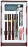 ROTRING Tuschefüller Isograph College Set Tuschefüller 0,25/0,35/0,5 mm burgund schwarz