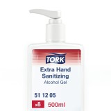 TORK Händedesinfektionsmittel GEL, Pumpspenderflasche, 500ml Desinfektionsmittel Pumpspenderflasche