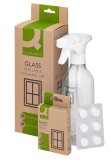 Q-CONNECT Glasreinigerr Sprühflasche + 6 Nachfülltabs Glasreiniger Sprühflasche 500ml + 6 Tabs