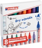 EDDING 363 Boardmarker - nachfüllbar, 1 - 5 mm, 8er Set sortiert Boardmarkeretui 7 Farben sortiert