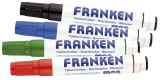 FRANKEN KombiMarker MagWrite® - 1 - 3 mm, Rundspitze, 4 Farben sortiert Boardmarker ca. 1 - 3 mm