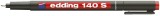 EDDING 140 S - OHP-Marker, permanent, 0,3 mm, rot Folienstift rot 0,3 mm metallgefasste Rundspitze