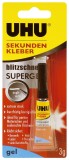 UHU Sekundenkleber blitzschnell SUPERGEL - 3 g Sekundenkleber Tube à 3 g